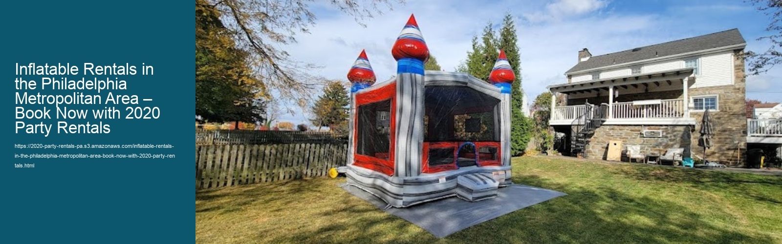 Inflatable Rentals in the Philadelphia Metropolitan Area – Book Now with 2020 Party Rentals