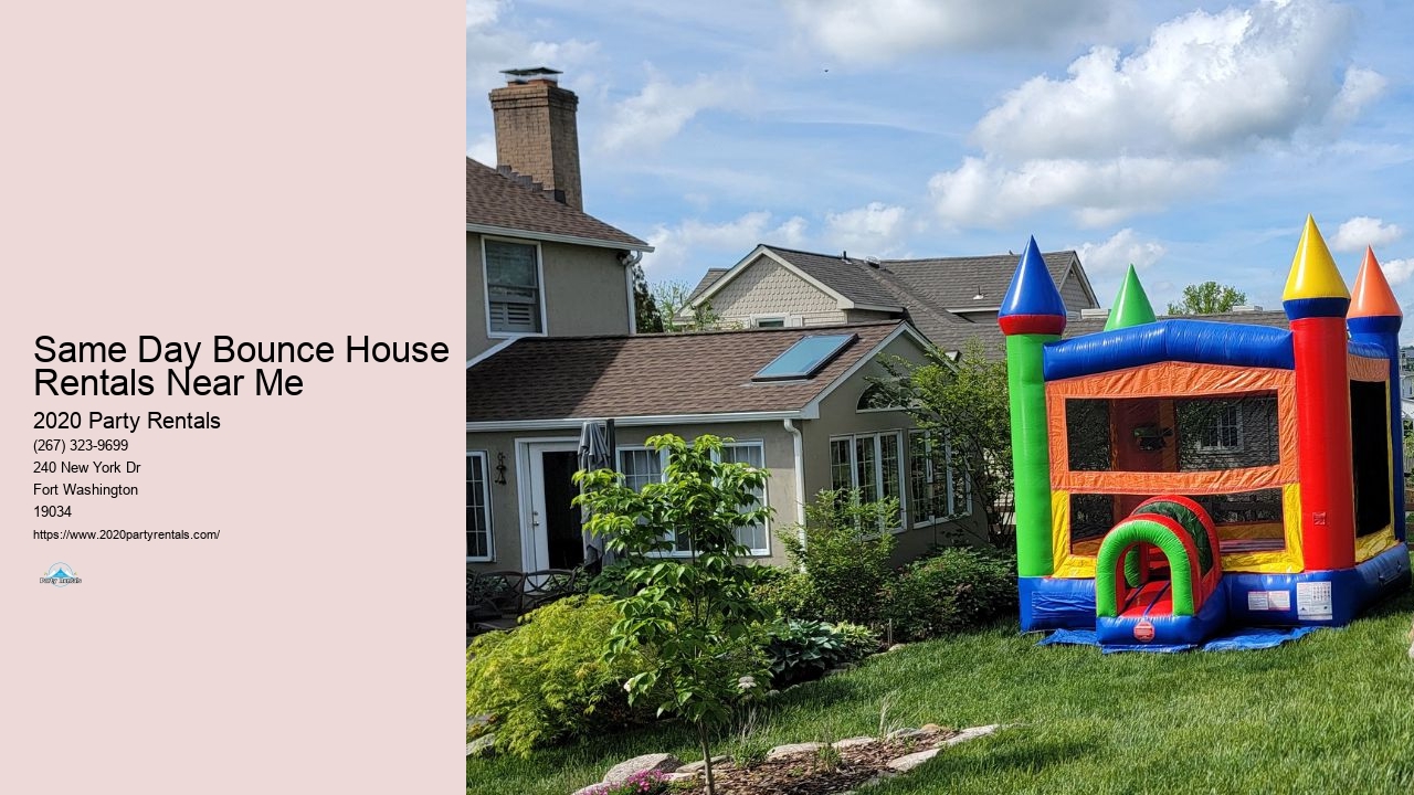 24 Hour Bounce House Rental